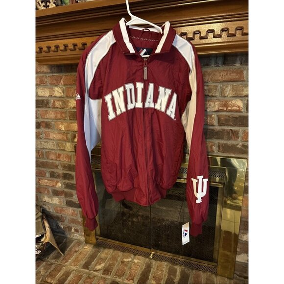 Majestic Other - Majestic Men’s Indiana Hoosiers Bomber Jacket Size Medium NWT Heavy Jacket